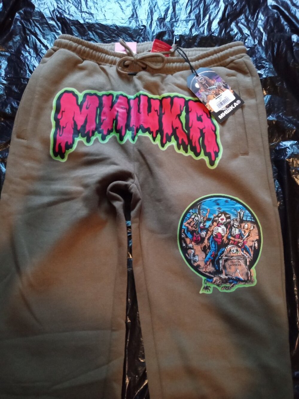 NWT Reason Brand Mishka Olive Sweatpants Mens Small